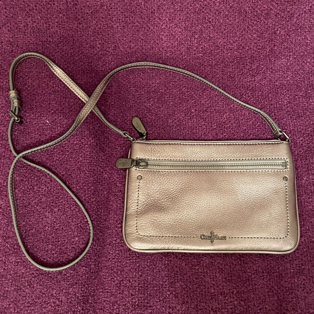 Cole Haan Silver Crossbody Bag